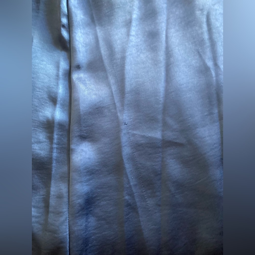 NWT Nasty Gal Satin High Neck Cut Out Maxi Dress in Cobalt Size UK 10 / US 6 - Picture 6 of 8